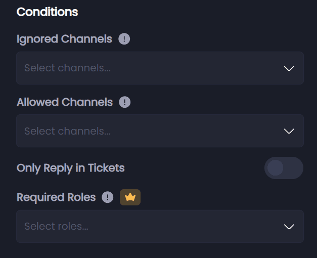Conditions