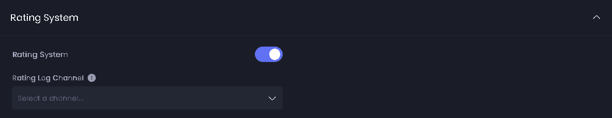 Rating Settings